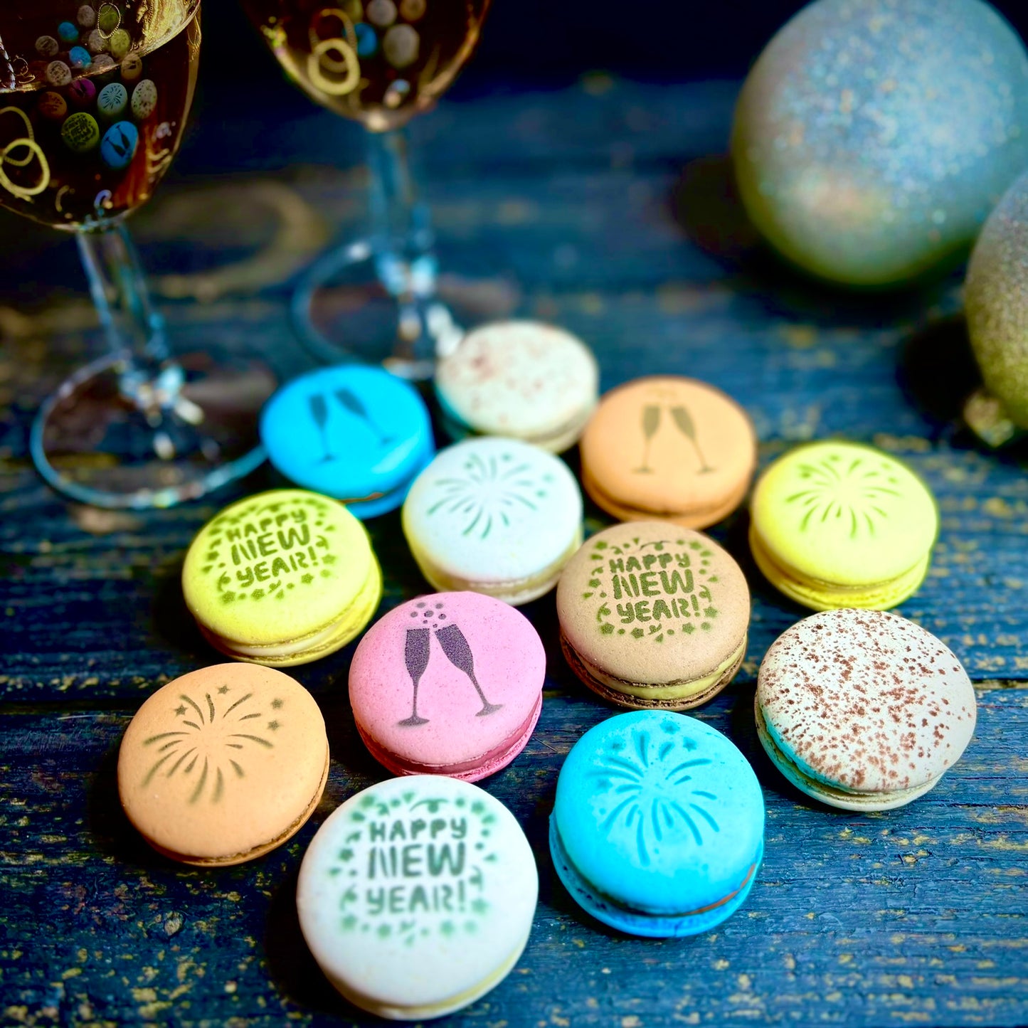 New Year's Eve Macarons