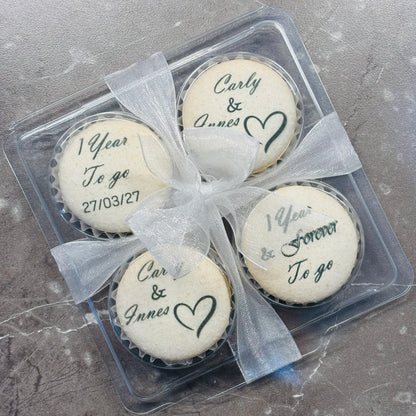 Personalised Macarons - BOX of 4
