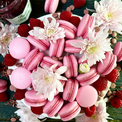 Ruby Chocolate & Raspberry Macarons /HOME DELIVERY AVAILABLE/